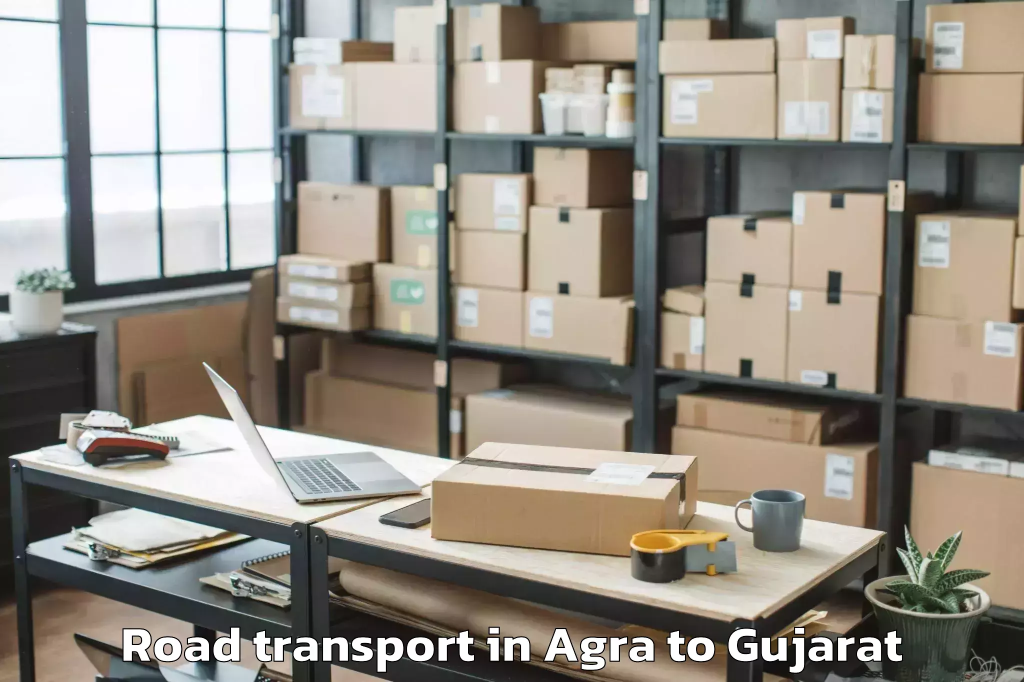 Book Your Agra to Olpad Road Transport Today